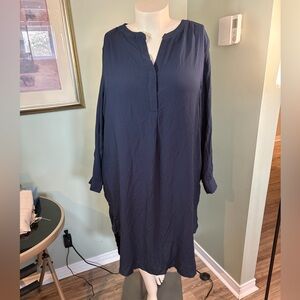 113. Violet B. Navy Long Sleeve Dress